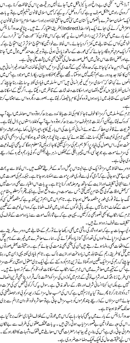 Hudood Ordinence Etrazaat wa Jawabat Qist 1