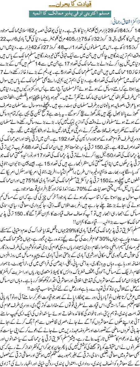 Qiadat ka bohran