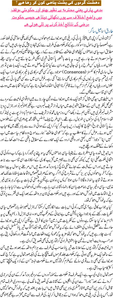 DehshatGardoon Ki PushtPanahi Kon Kar Raha hai