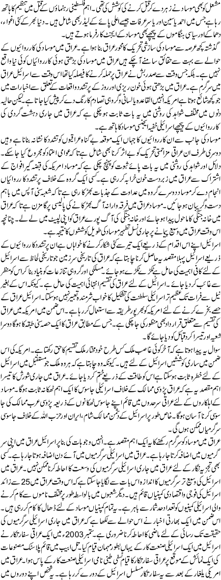 Israili KHufiya Agency MosaaD