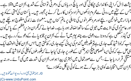 Aate K Bohran Se Kiss Ne Kitna Kamaya