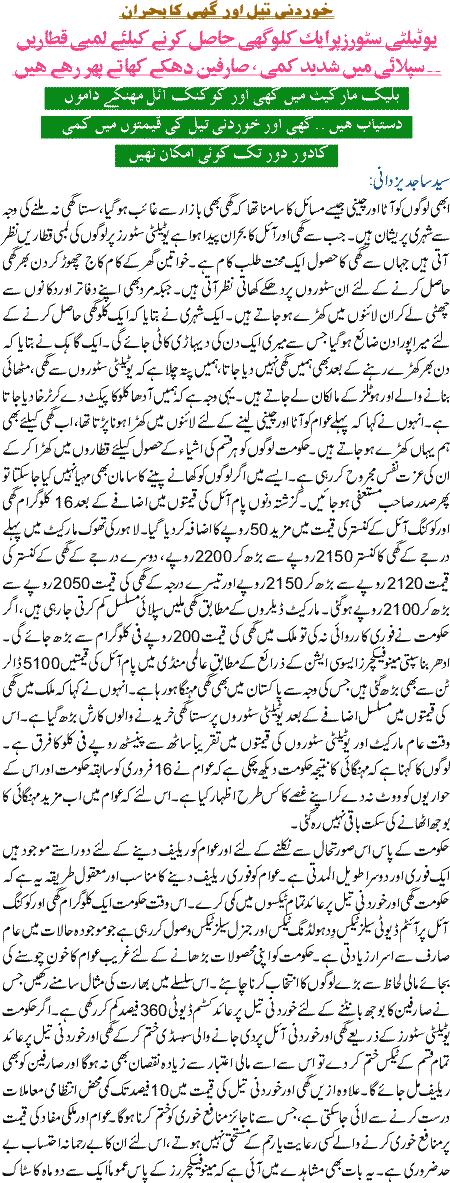 Khurdni Teel Or Ghee Ka Bohraan
