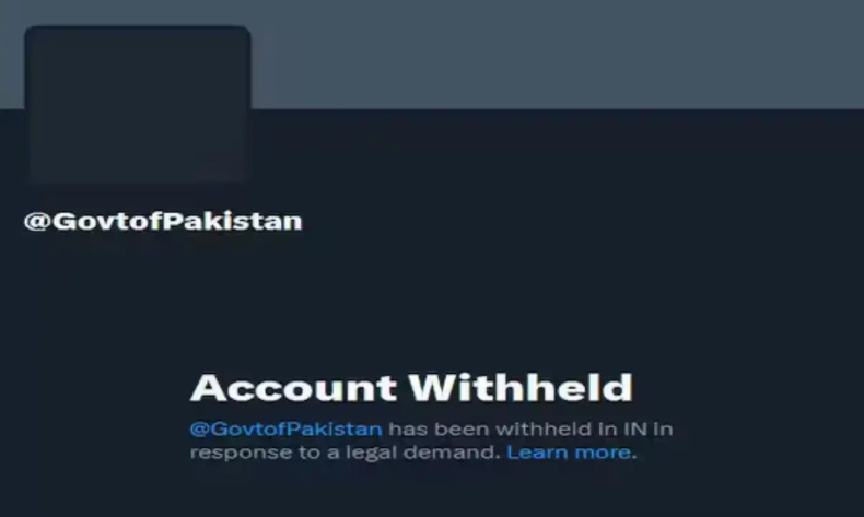 govt x account blocked